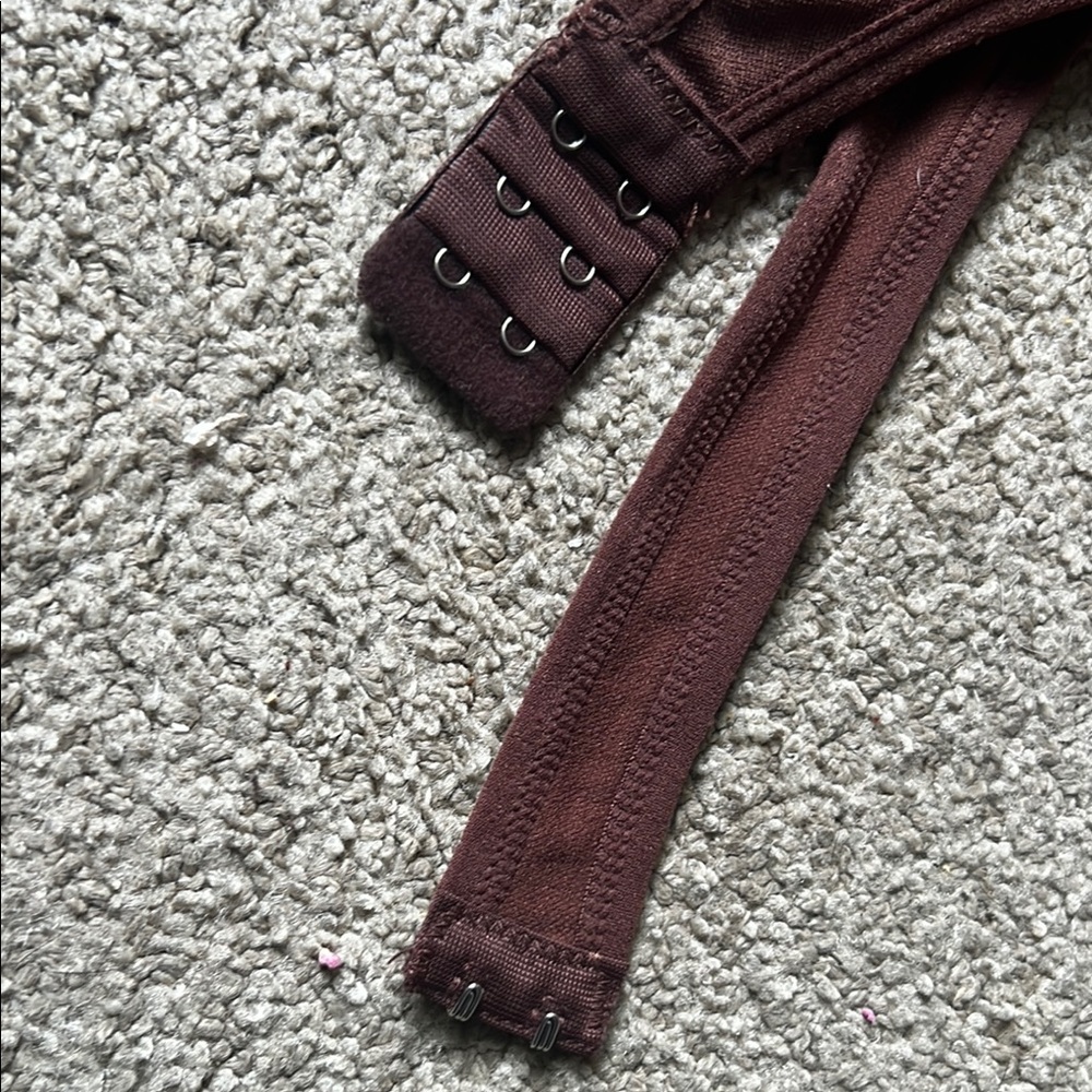 Brown Ribbed Bodysuit - Picture 7 of 8